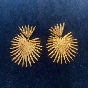 Elegant Gold Statement Earrings